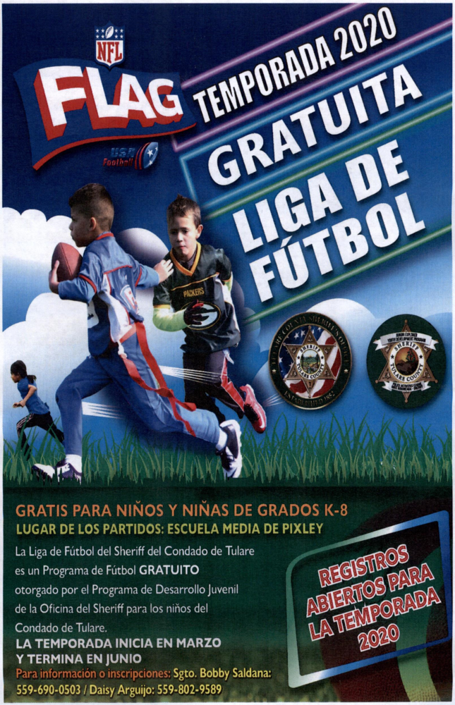 free flag football spanish